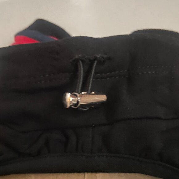 Dog Hoodie – Black with Red Stripe Sleeves - Picture 4 of 8